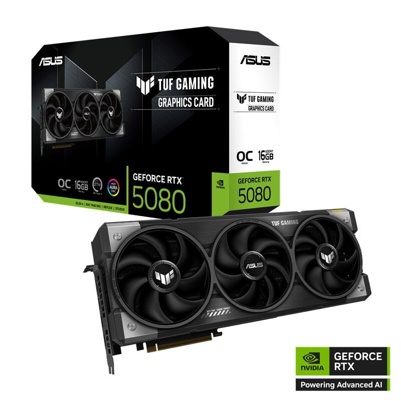 ASUS GeForce TUF RTX 5080 O16G Gaming 16GB GDDR7 256Bit Ekran Kartı