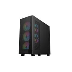 1ST PLAYER FD5-M SİYAH 600W 80+ ARGB 4X12CM FAN TEMPERLİ CAM MESH USB 3.0 M-ATX KASA