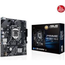 Asus PRIME H510M-F R3.0 Intel 1200p DDR4 3200 HDMI M2 USB3.2 mATX