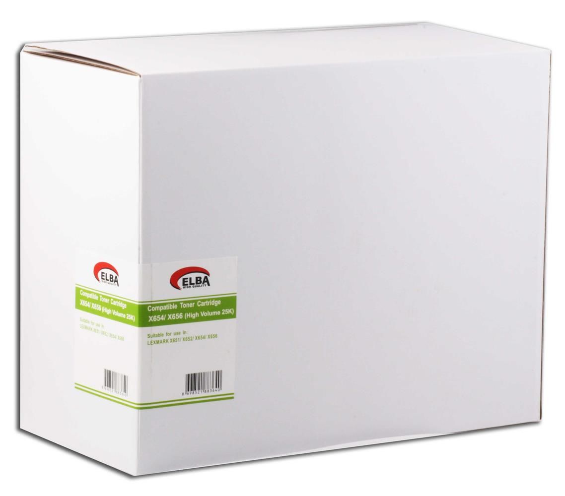 Lexmark X651H11E Siyah (Black) Yüksek Kapasiteli Muadil Toner Kartuşu - 25.000 Sayfa (X651 / X652 / X654 / X656 / X658)