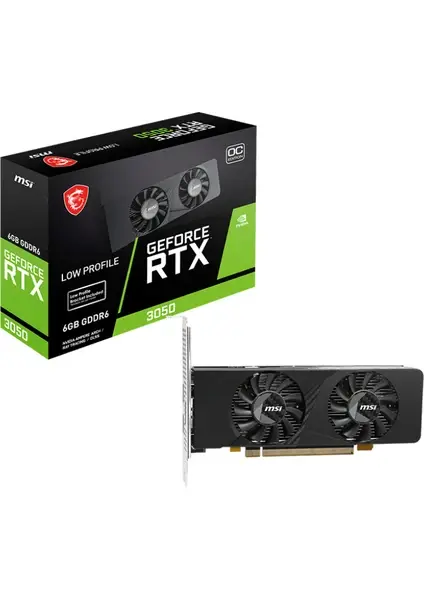 MSI VGA GEFORCE RTX 3050 LP E 6G OC 6GB GDDR6 96B DX12