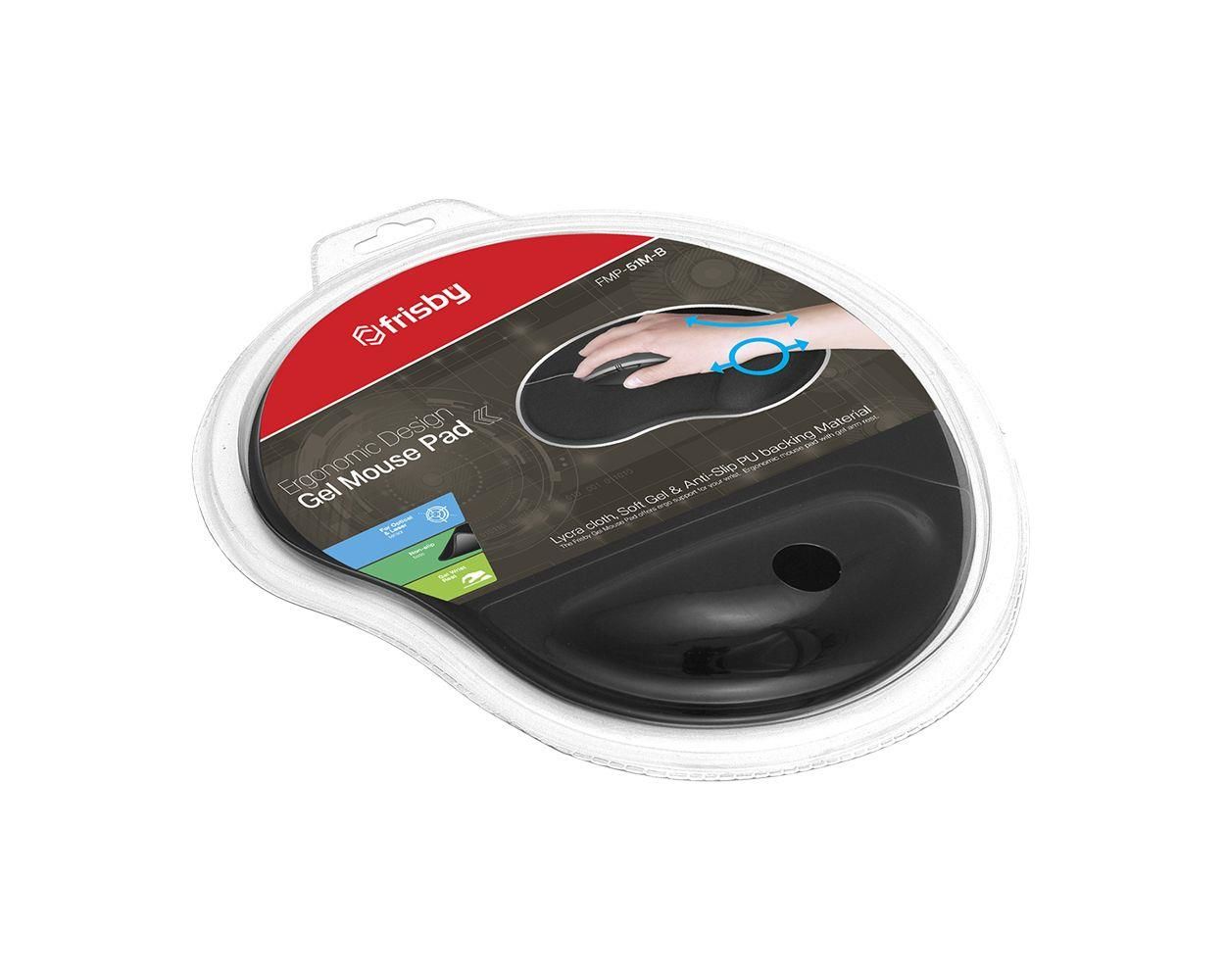 Frisby Bilek Destekli Jel Mouse Pad 250x210 mm Büyük Boy