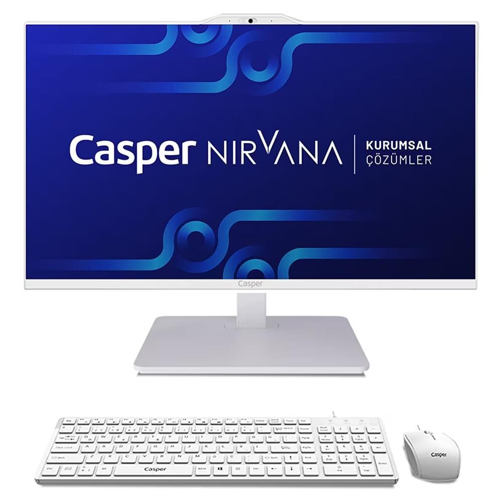 Casper Nirvana A90.1342-BE00X-V-B All In One PC Intel Core i5-13420H 16GB RAM 500GB NVMe Pivot Beyaz