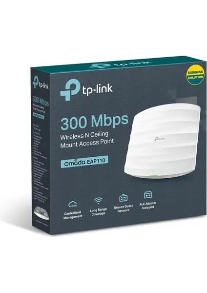 TP-LINK OMADA EAP110 1PORT 300Mbps TAVAN TİPİ ACCESS POINT