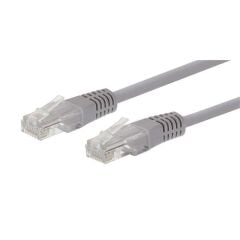 URANIUM 30 CM 26AWG 250 MHz LSZH UTP CAT6 Patch Kablo Gri – Düşük Dumanlı Halojen İçermeyen 30 cm, 26 AWG, 250 MHz, UTP, RJ45