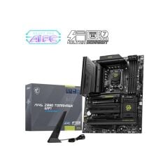 MSI MAG Z890 TOMAHAWK WIFI Intel Z890 LGA 1851 DDR5 9200 MT/s Dual‑Channel 4×M.2 4×SATA 6G HDMI 2×USB 3.2 Gen 2 Type‑C 5 Gb‑LAN 5 Gb/s 802.11be Wi‑Fi 7 Bluetooth 5.4 Thunderbolt 4 ATX Anakart