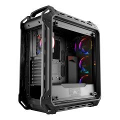 COUGAR PANZER EVO RGB Full‑Tower ATX / E‑ATX Steel + Tempered Glass Kasa 4 x VORTEX RGB Fan + Fan Kontrol Kutusu, USB 3.1 Gen2 Type‑C, Siyah