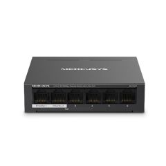 TP-Link Mercusys MS106LP 6‑Port 10/100 Mbps (4× PoE+ & 2× Uplink) Metal Kasa PoE+ Switch – 40 W PoE Bütçesi, Extend Mode ile 250 m’ye Kadar