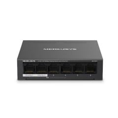 TP-Link Mercusys MS106LP 6‑Port 10/100 Mbps (4× PoE+ & 2× Uplink) Metal Kasa PoE+ Switch – 40 W PoE Bütçesi, Extend Mode ile 250 m’ye Kadar