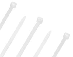 Mutlusan 4.8 x 250 mm Plastik Kablo Bağı Beyaz (100'lü Paket) - Ürün Kodu: 062 129 048250