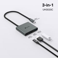 Tp-Link UH3020C 3 Port USB Type-C Docking Station (USB-C + HDMI + USB 3.0)