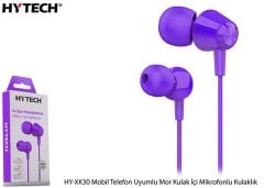 Hytech HY-XK30 Mor Mikrofonlu 3.5mm Jack Kulak İçi Kulaklık