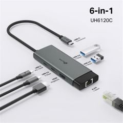 Tp-Link UH6120C 6 Port USB Type-C Docking Station (USB-C PD + USB-C + 2x USB 3.0)