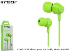 Hytech HY-XK30 Yeşil 3.5mm Mikrofonlu Kulak İçi Kulaklık