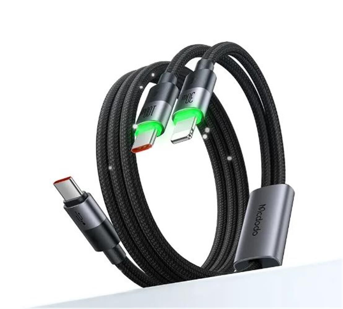 MCDODO CA-6700 2si 1 ARADA 100W 1.5 M TYPE-C TO TYPE-C + LİGHTNİNG KABLO