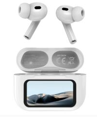 Hytech HY-TWS16 Beyaz Dijital Ekranlı Bluetooth 5.4V TWS Kablosuz Mikrofonlu Kulaklık