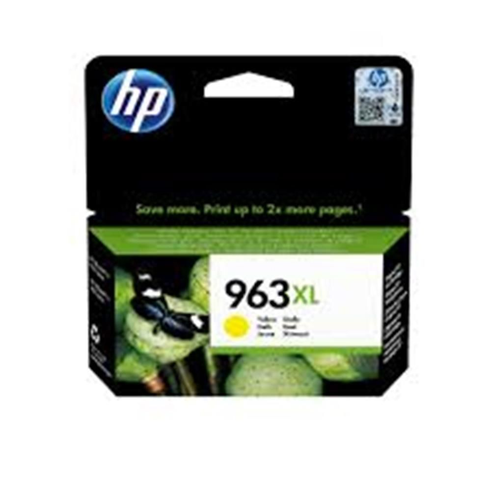 HP 963XL Sarı (Yellow) Yüksek Kapasiteli Orijinal Mürekkep Kartuşu 3JA29A (1.600 Sayfa)
