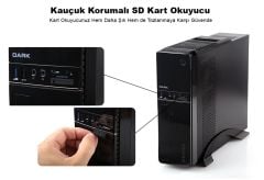 Dark Aura 300W USB3.0, Kart Okuyuculu,MicroATX - Mini ITX Kasa