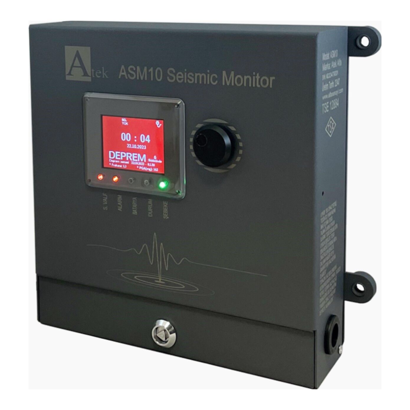 BE Sismik Deprem Paneli ASM 10-2R GRİ