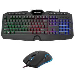 TechnoPc Quantum QG-Q6548QU Renkli Arkadan Aydınlatmalı Klavye + 8000DPI Mouse