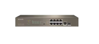 Tenda TEG5310P-8-150W 8GE PoE+ 150W 1GE + 1SFP Uplink L3 Yönetilebilir Gigabit Switch