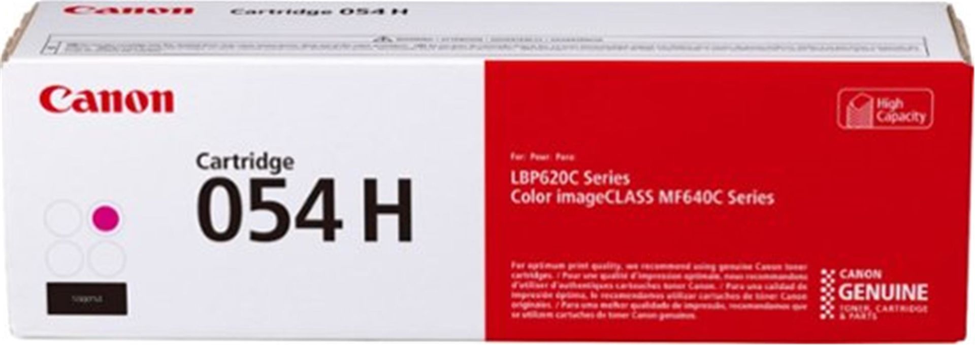 Canon 054H Magenta (Macenta/Kırmızı) High Yield (Yüksek Kapasite) Orijinal Lazer Toner (3026C002) - 2.300 Sayfa
