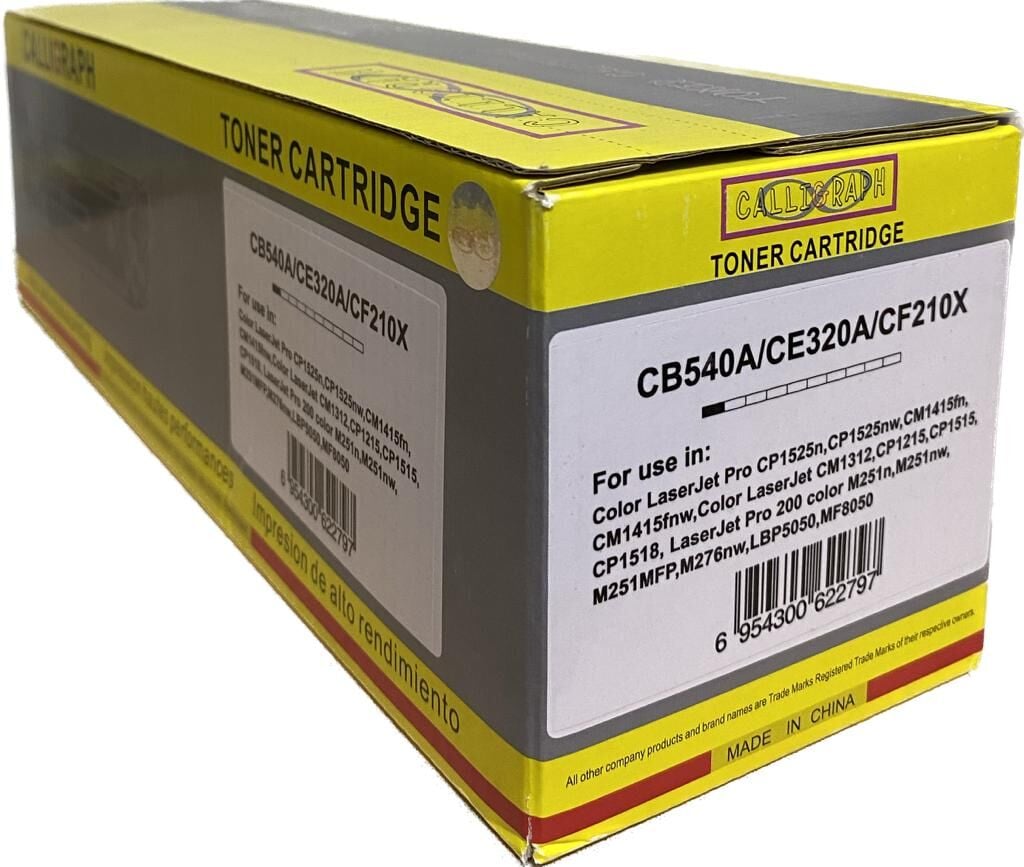 Calligraph HP 125A (CB540A) / 128A (CE320A) / 131A (CF210A) Siyah (Black) Muadil Toner