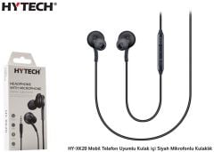 Hytech HY-XK20 Mikrofonlu 3.5mm Jak Girişli Mobil Uyumlu Kulak İçi Siyah Kulaklık