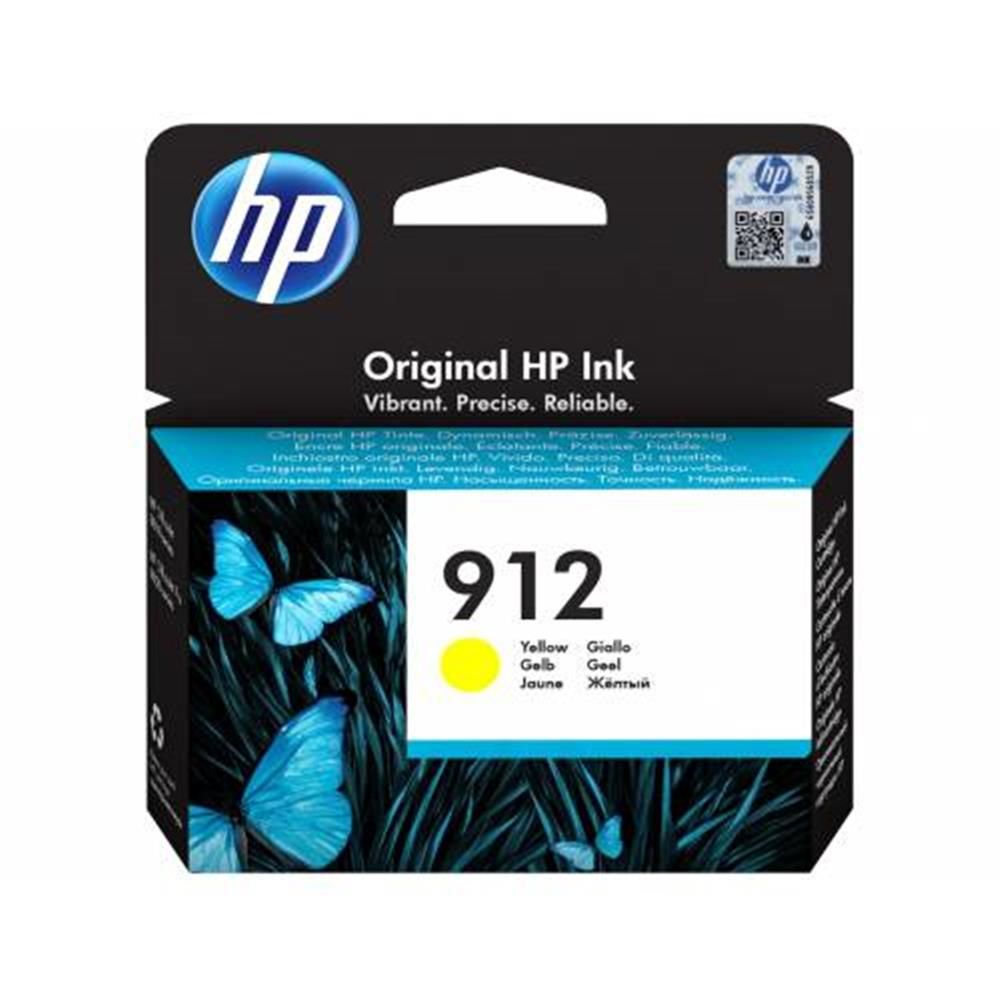 HP 912 Yellow Orijinal Mürekkep Kartuşu (3YL79A)