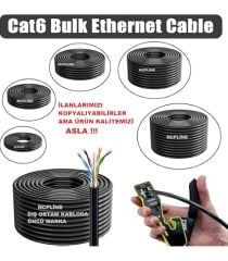 QPORT Q-CAT6M 305M UTP CAT6 23 AWG 0.57mm MAVI