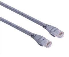 URANIUM 1 Metre 26 AWG 250 MHz LSZH UTP CAT6 Patch Kablo – 1 m Ethernet Kablosu, Düşük Duman & Halojen, Gri