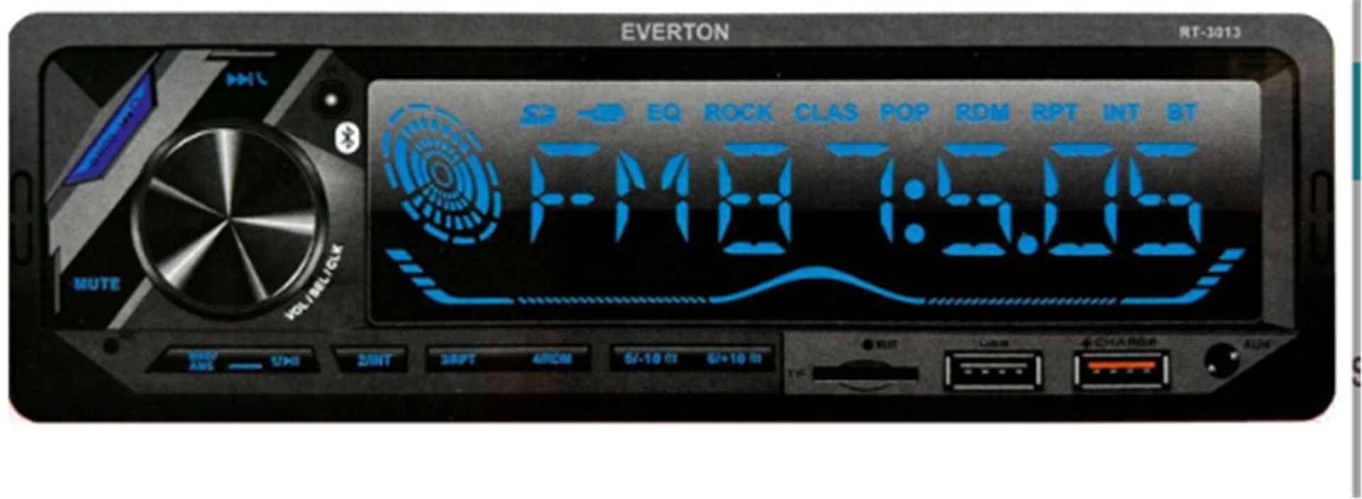 Everton Rt-3013 Bluetooth TF-USB Kart Color LCD Aux FM 4X60W Kumandalı Oto Teyp