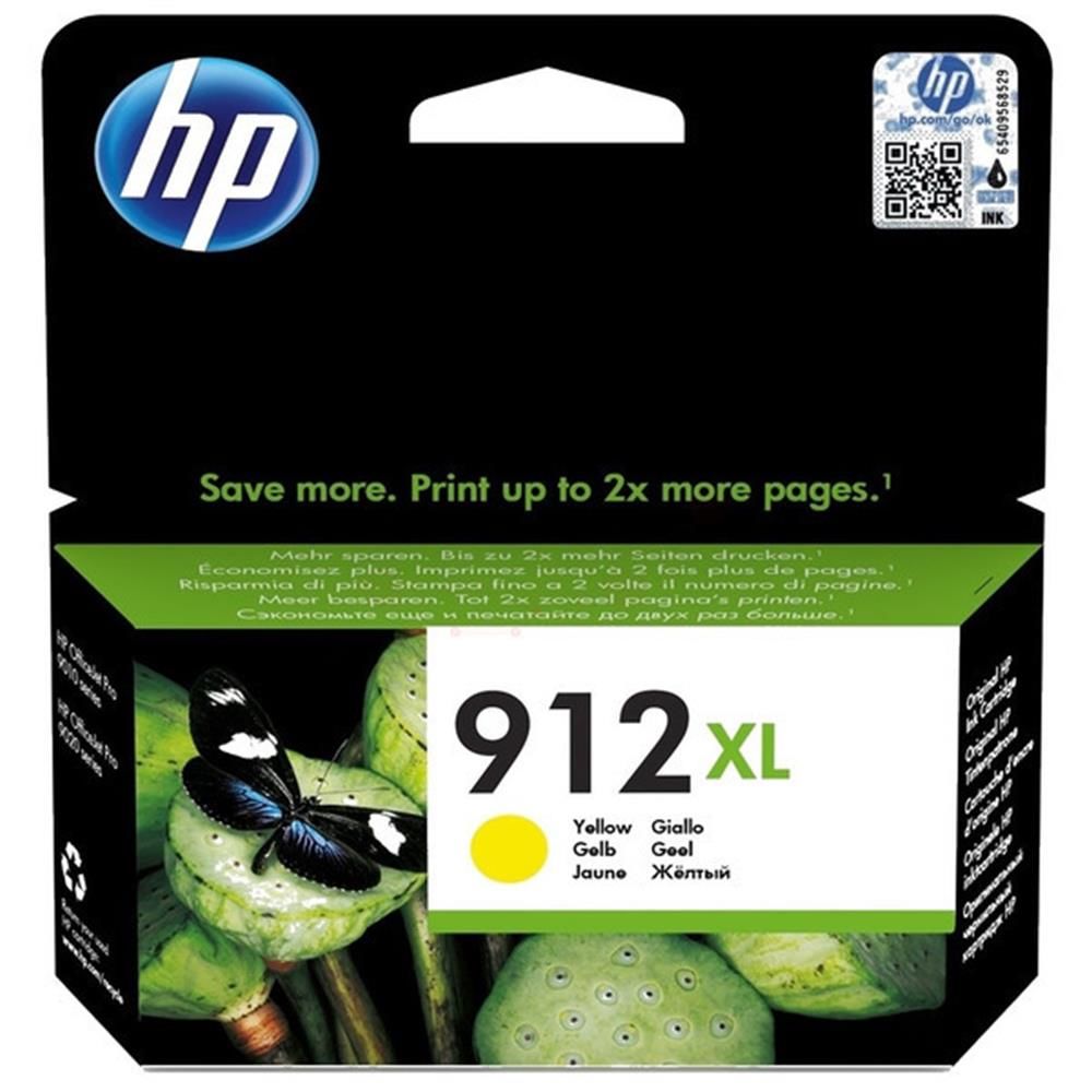 HP 912XL (3YL83AE) Yüksek Kapasiteli Sarı (Yellow) Orijinal Mürekkep Kartuşu