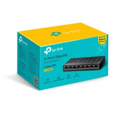 TP-Link LS1008G 8 Port 10/100/1000Mbps Gigabit Ethernet Yönetilemez Masaüstü Switch