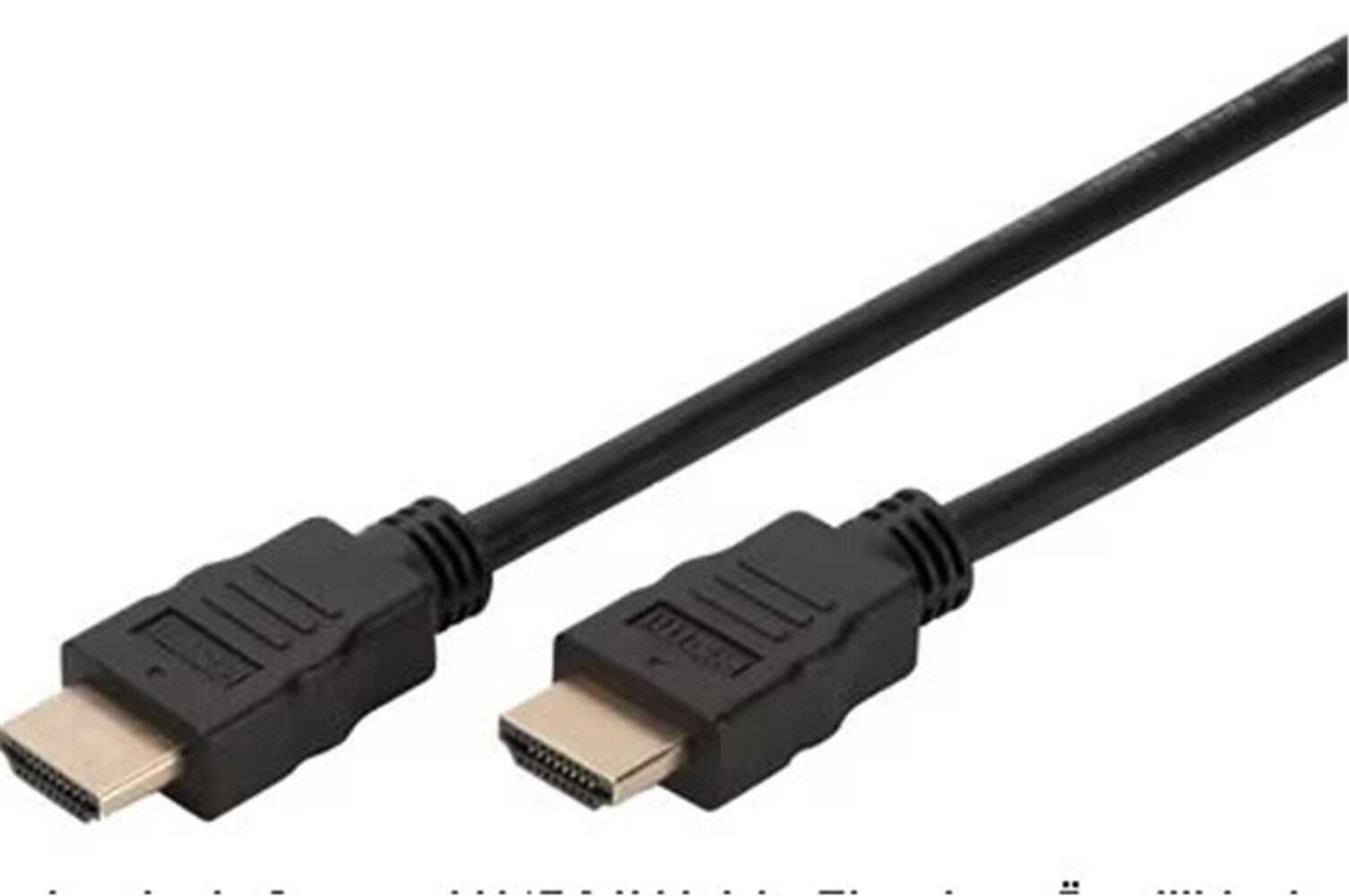Digitus AK-330107-050-S 5 Metre Altın Kaplama Siyah 4K HDMI Kablo