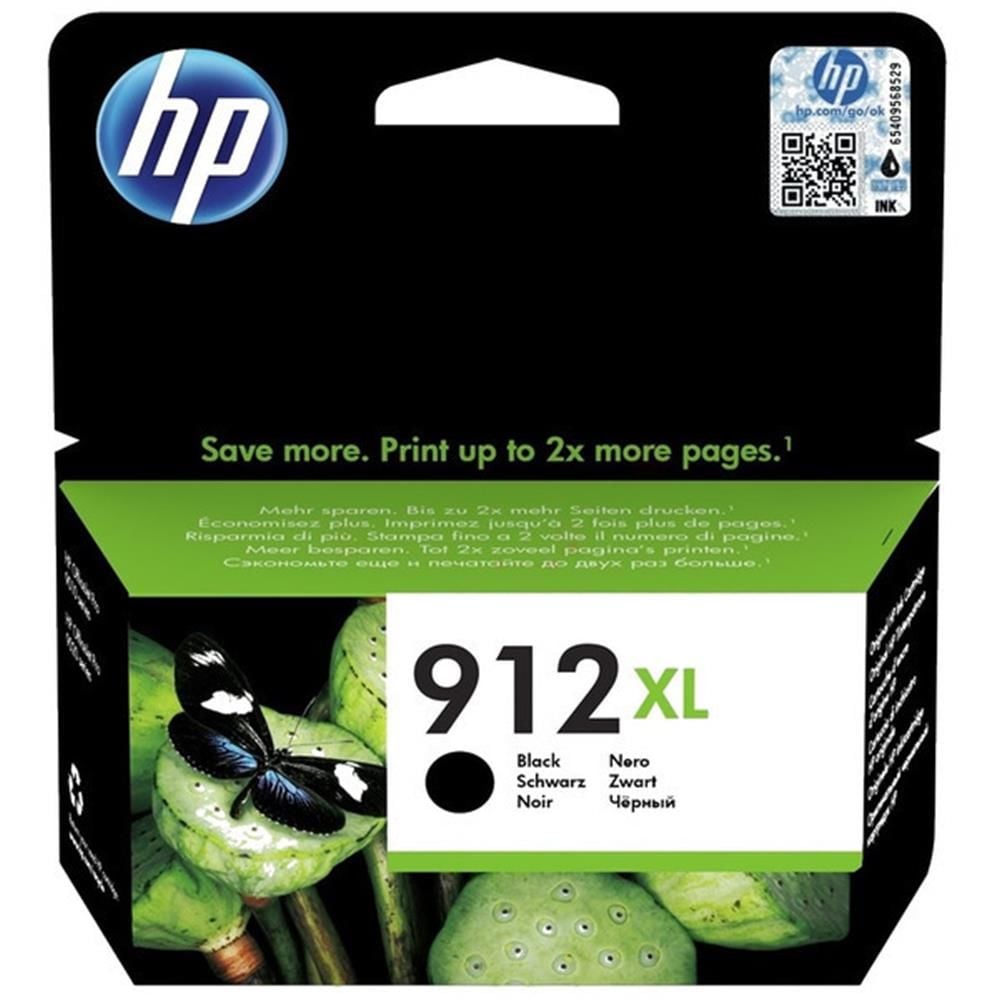 HP 912XL (3YL84AE) Yüksek Kapasiteli Siyah Orijinal Mürekkep Kartuşu