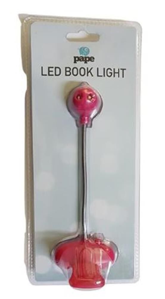Pape Mandallı Kitap Okuma Lambası - Pilli Esnek Gövdeli (Karışık Renk Seçenekli)