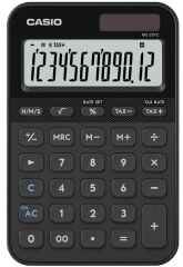 Casio MS-20YC-BK 12 Hane Siyah Masa Üstü Hesap Makinesi