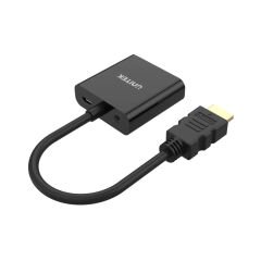 UNITEK HDMI to VGA Dönüştürücü Ses Destekli 1080P & 60Hz (Y-6333)