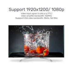 UNITEK HDMI to VGA Dönüştürücü Ses Destekli 1080P & 60Hz (Y-6333)
