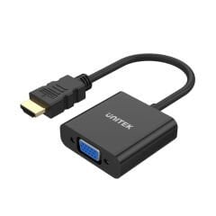 UNITEK HDMI to VGA Dönüştürücü Ses Destekli 1080P & 60Hz (Y-6333)