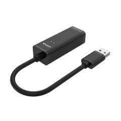 UNITEK Y‑1468 USB 2.0 to Fast Ethernet (10/100Mbps) Adaptör 15 cm Siyah USB‑A Erkek – RJ45 Dişi IPv4/IPv6, COE, Wake‑on‑LAN