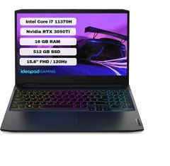 Lenovo Ideapad Gaming 3 82K101J9TX i7-11370H 16GB 512GB SSD RTX 3050Ti Freedos 15.6'' FHD Notebook
