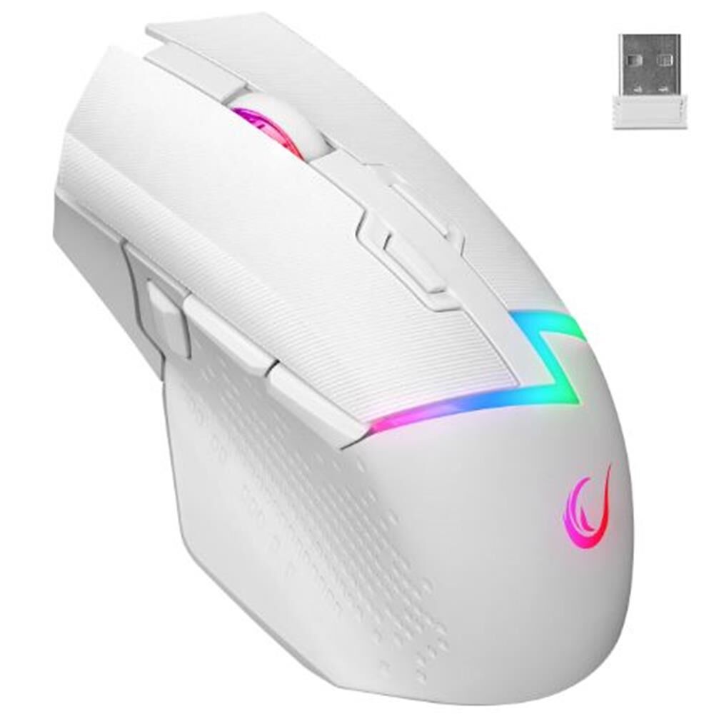 Rampage DROP M3 24000 DPI  Beyaz RGB Şarjlı Kablosuz Gaming Oyuncu Mouse