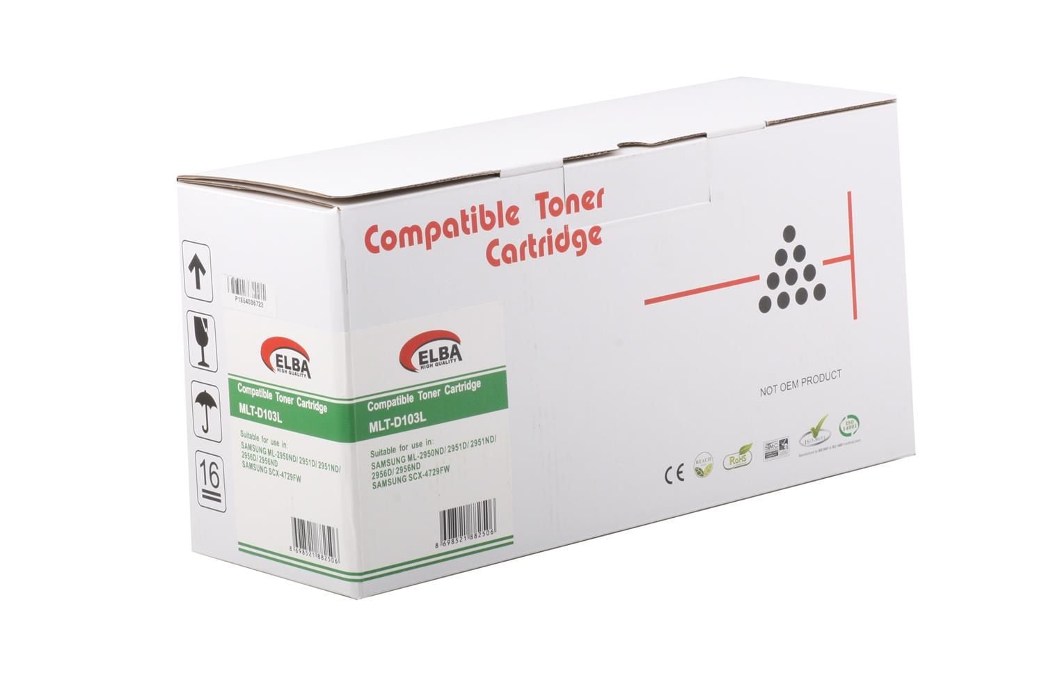 Samsung ML-2950 / ML-2951 Yüksek Kapasiteli Siyah Muadil Toner (MLT-D103L)