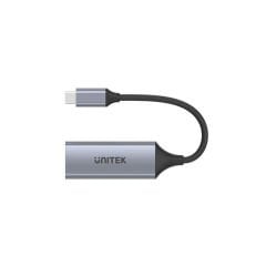 UNITEK U1312A USB‑C to Gigabit Ethernet Adapter USB 3.1 Gen 1 5 Gbps 10/100/1000 Mbps IPv4/IPv6 COE Wake‑on‑LAN Alüminyum Kasa Plug‑and‑Play Space Grey
