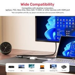UNITEK HDMI to VGA Dönüştürücü 1080P & 60Hz (Y-6333C01)