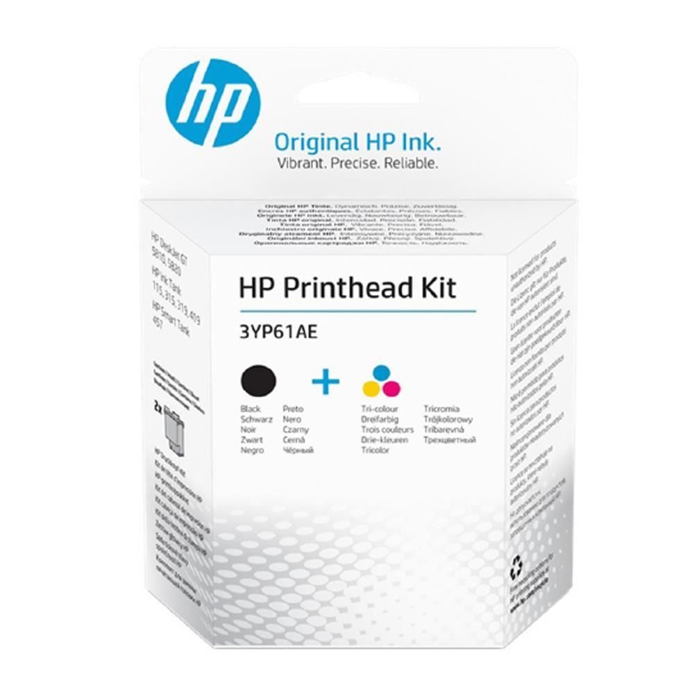HP 3YP61AE Siyah ve Üç Renkli Orijinal Baskı Kafası Değişim Seti (Printhead Kit)