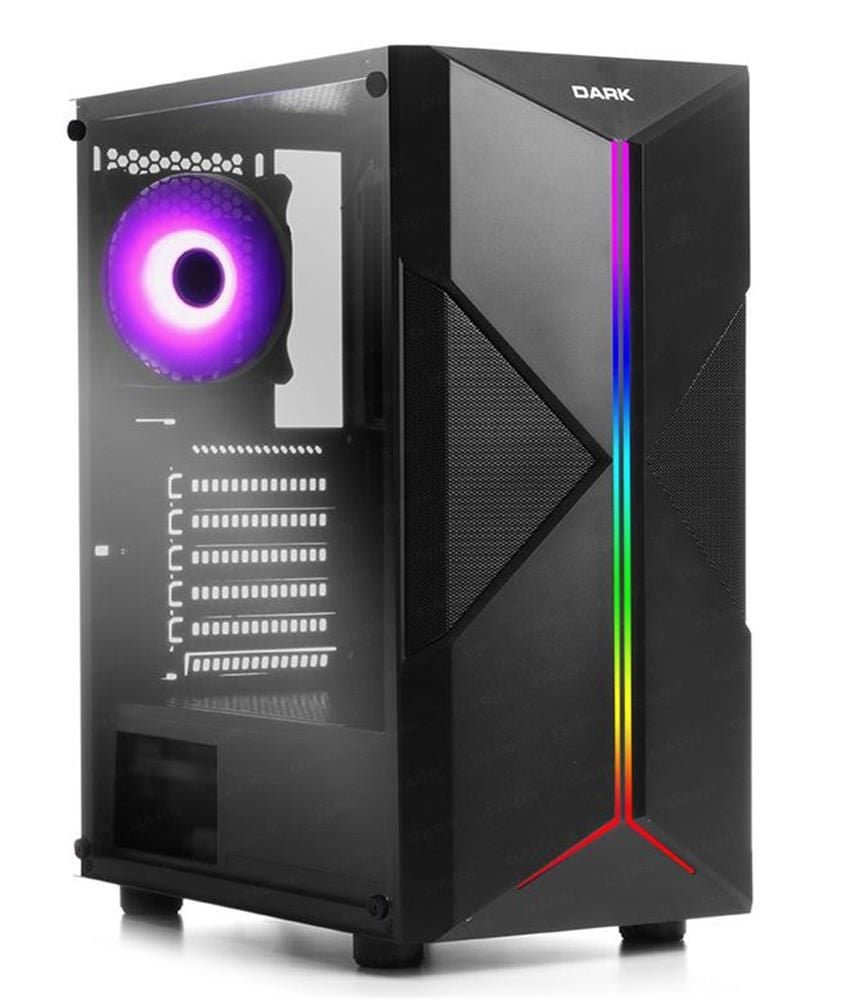 Dark X-FORCE 500W 80+ ARGB LED Şeritli 3 Fanlı Full Akrilik USB 3.0 ATX Gaming Kasa