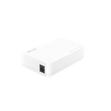 TENDA S105 5‑Port 10/100 Mbps Auto‑Negotiation RJ45 Yönetilemez Fast Ethernet Switch – Kompakt Masaüstü / Duvar Montajlı Model, 5V 0.6A Adaptör Dahil